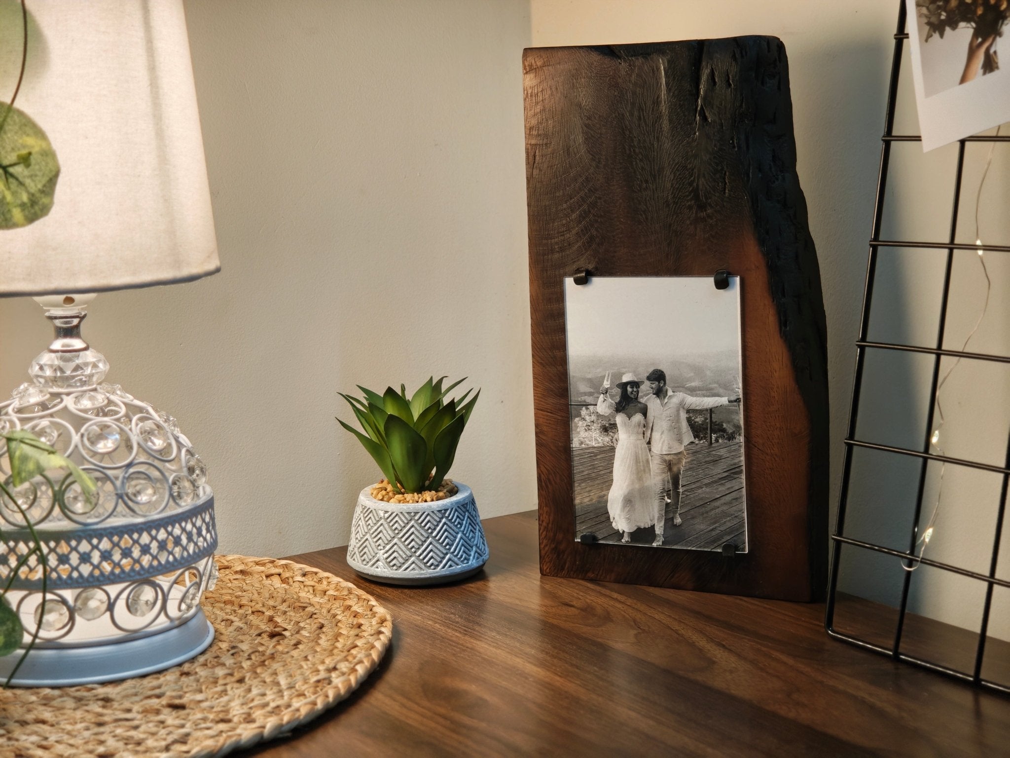 Burnt wooden Frame - Weawy