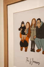 Personalized filled embroidery portrait from photo